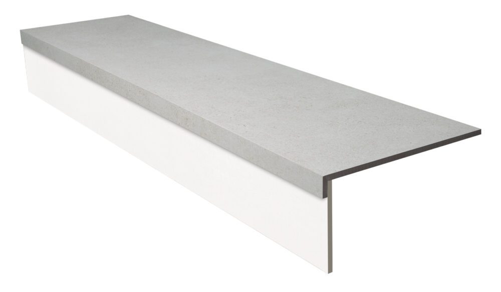 peldaño portsand blanco con tabica blanca
